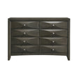 Salano 8-Drawer Rectangular Dresser Mod Grey - 215883 Pie's Variety Store