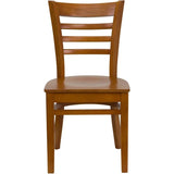 HERCULES Series Ladder Back Cherry Wood Restaurant Chair [XU-DGW0005LAD-CHY-GG] Pie's Variety Store