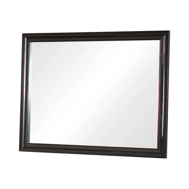 Barzini Rectangular Mirror Black - 200894 Pie's Variety Store