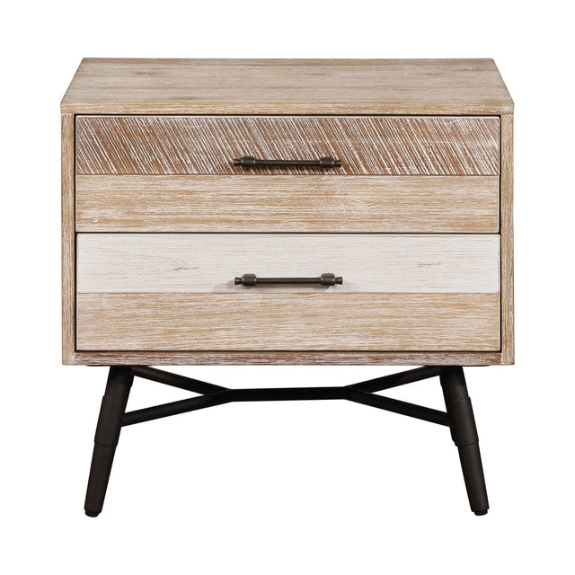 Marlow 2-Drawer Nightstand Rough Sawn Multi - 215762 Pie's Variety Store