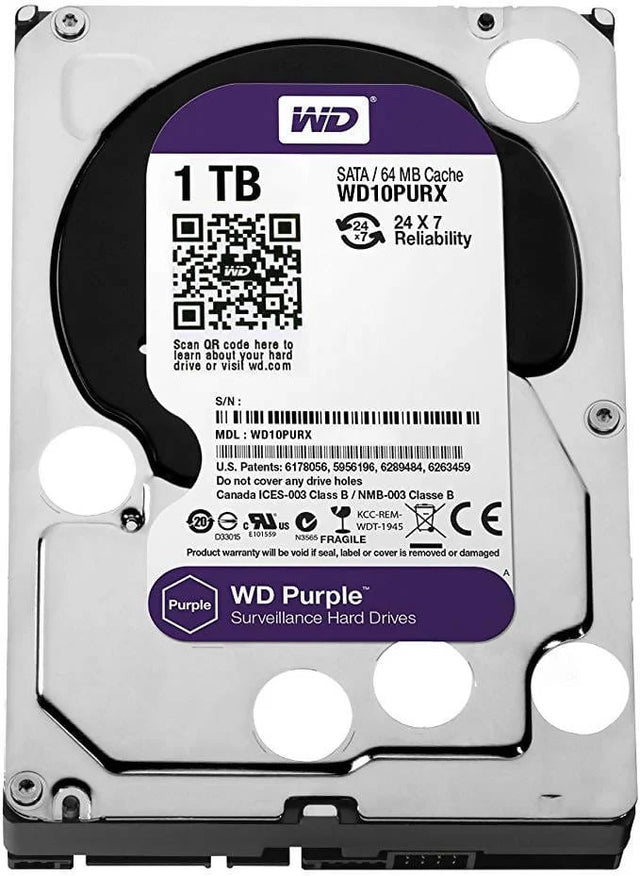Western Digital 1TB 64MB Purple Hard Drive-WD10PURX Hannah Frederick