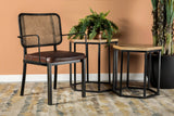 Accent Chair With Upholstered Seat Brown And Black - 905590 Pie's Variety Store