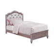 Caroline Twin Upholstered Bed Metallic Lilac And Grey - 400890T Pie's Variety Store