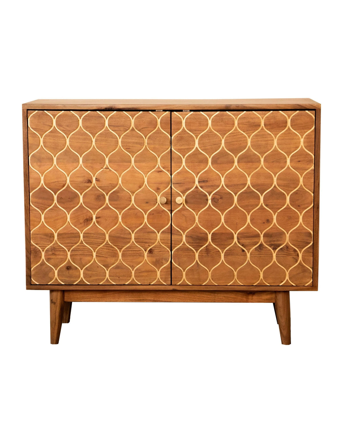 Rectangular 2-Door Accent Cabinet Natural - 953390 Pie's Variety Store