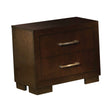 Jessica 2-Drawer Nightstand Cappuccino - 200712 Pie's Variety Store