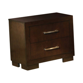 Jessica 2-Drawer Nightstand Cappuccino - 200712 Pie's Variety Store