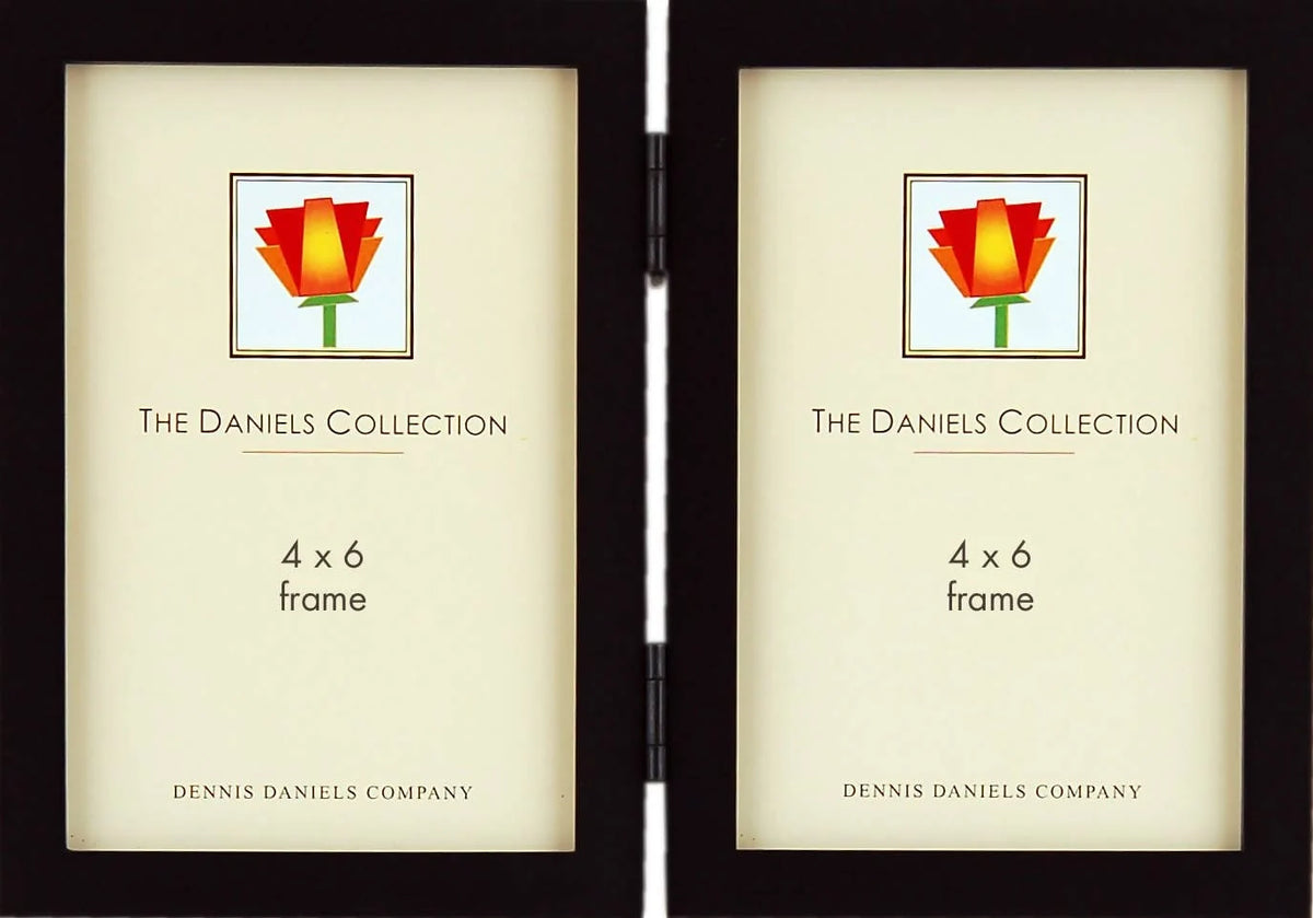 Dennis Daniels Gallery Woods Hinged Double Vertical Picture Frame (Olive Green) - W4104DG Elegant AccScents