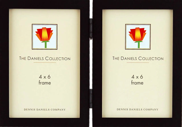 Dennis Daniels Gallery Woods Hinged Double Vertical Picture Frame (Olive Green) - W4104DG Elegant AccScents