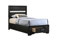 Miranda Twin Storage Bed Black - 206361T Pie's Variety Store