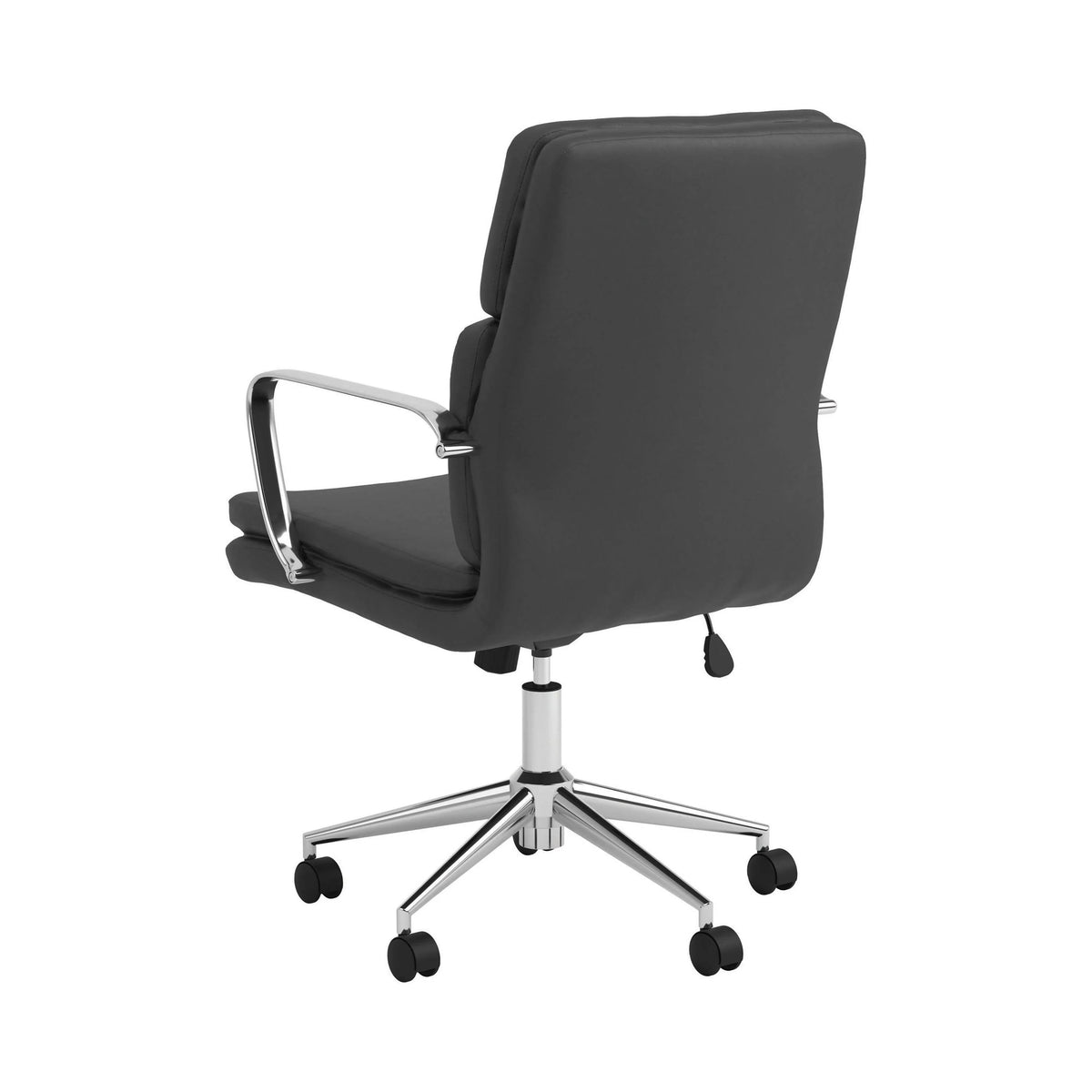 Standard Back Upholstered Office Chair Black