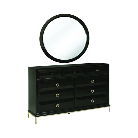Formosa 9-Drawer Dresser Americano And Rose Brass Collection: Formosa SKU: 222823 coastmega