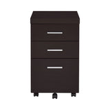 Skylar Computer Desk With Keyboard Drawer Cappuccino 4PC Set - 800901-S3 Pie's Variety Store