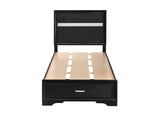 Miranda Twin Storage Bed Black - 206361T Pie's Variety Store