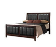 Carlton Full Upholstered Panel Bed Cappuccino And Black - 202091F A-Z Store Nadia