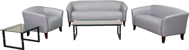 HERCULES Imperial Series Reception Set in Gray LeatherSoft - 111-SET-GY-GG Pie's Variety Store