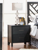 Grove 2-Drawer Nightstand Black - 201652 Pie's Variety Store