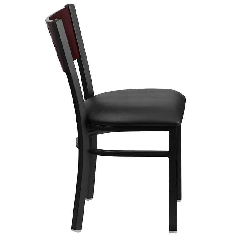  Black Vinyl Seat [XU-DG-60117-MAH-BLKV-GG] Pie's Variety Store
