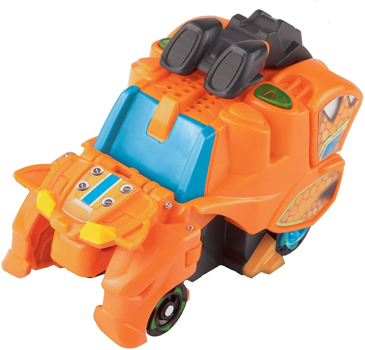 VTech Switch & Go Dinos Turbo Fray The Ankylosaurus easily transforms from a speedy racer to a well-armored herbivore in a few easy steps. - 80-148903 Pie's Variety Store