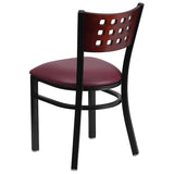  Black Vinyl Seat [XU-DG-60117-MAH-BLKV-GG] Pie's Variety Store