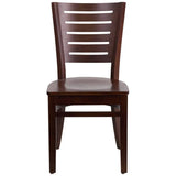 Darby Series Slat Back Walnut Wood Restaurant Chair [XU-DG-W0108-WAL-WAL-GG] Pie's Variety Store