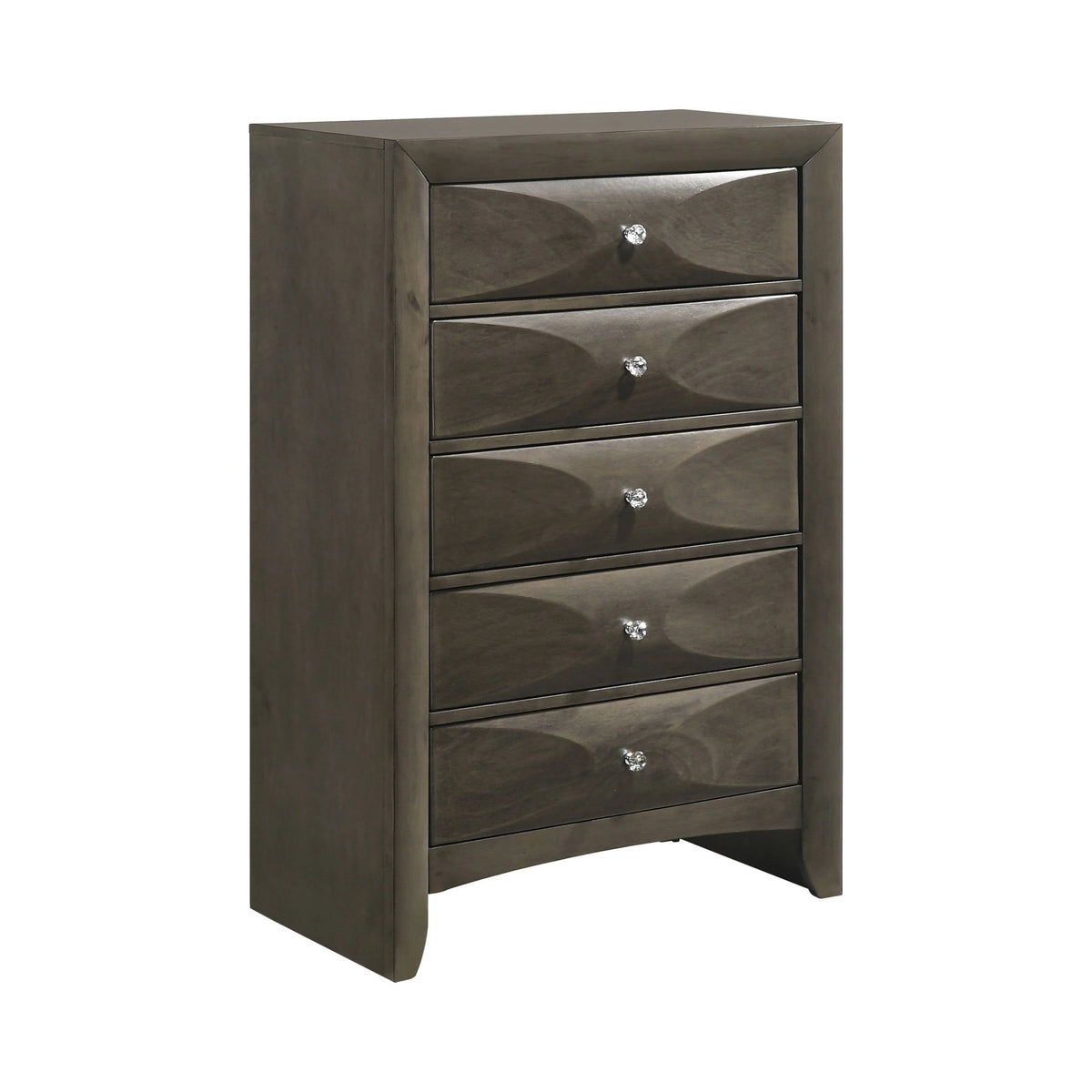 Salano 5-Drawer Rectangular Chest Mod Grey - 215885 Pie's Variety Store
