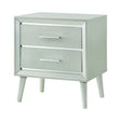 Ramon 2-Drawer Nightstand Metallic Sterling - 222702 Pie's Variety Store