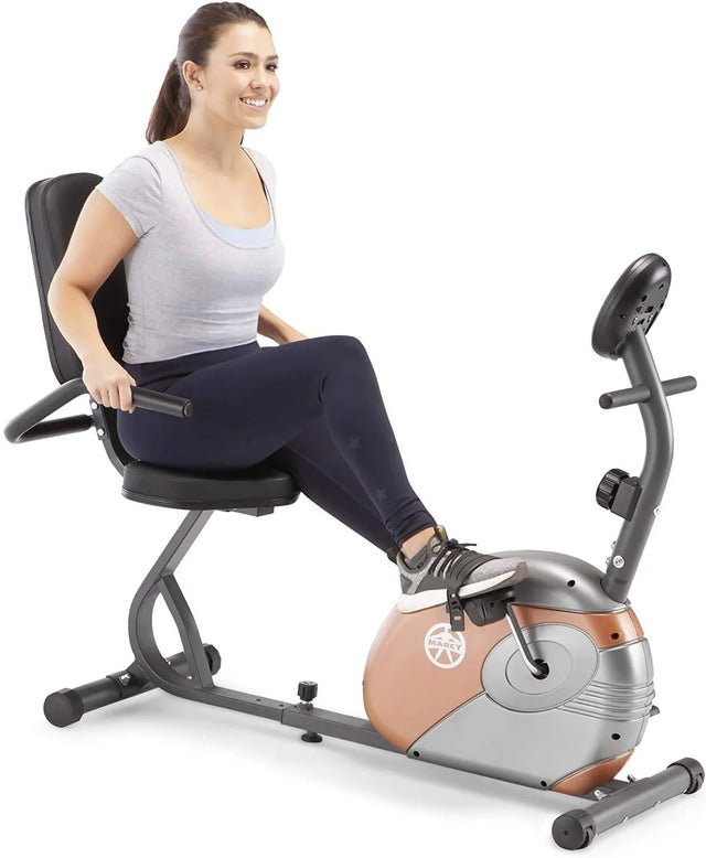 Marcy Recumbent Bike ME 709 Whether you want to boost your cardiovascular endurance or shed pounds