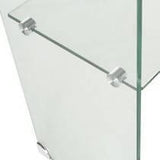 Glass 1-Shelf Rectangular Console Table Clear - 935865 Pie's Variety Store