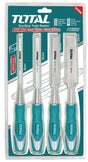 TOTAL WOOD CHISEL SET 4PCS 1/4"