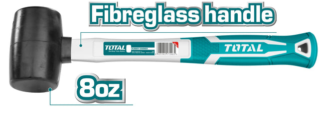 Total 220 Grams (8OZ) Rubber Mallet - THT76816 MEGA