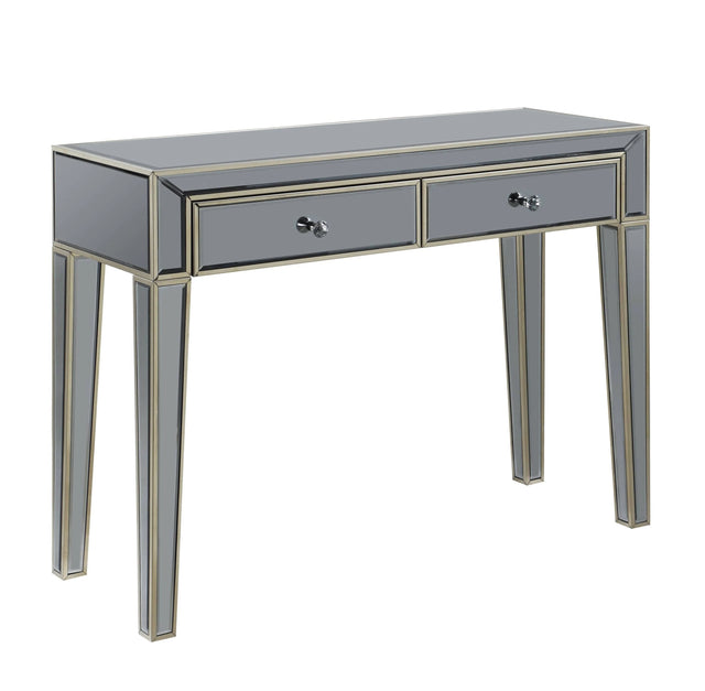2-Drawer Console Table Grey And Champagne - 950936 Pie's Variety Store