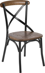 Advantage Dark Driftwood X-Back Chair [X-BACK-BURDRIFT] Pie's Variety Store