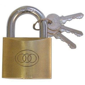 TRI - CIRCLE SOLID BRASS PAD LOCK 30MM ebuystt