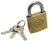 TRI - CIRCLE SOLID BRASS PAD LOCK 30MM ebuystt