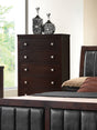 Carlton 5-Drawer Rectangular Chest Cappuccino - 202095 Pie's Variety Store