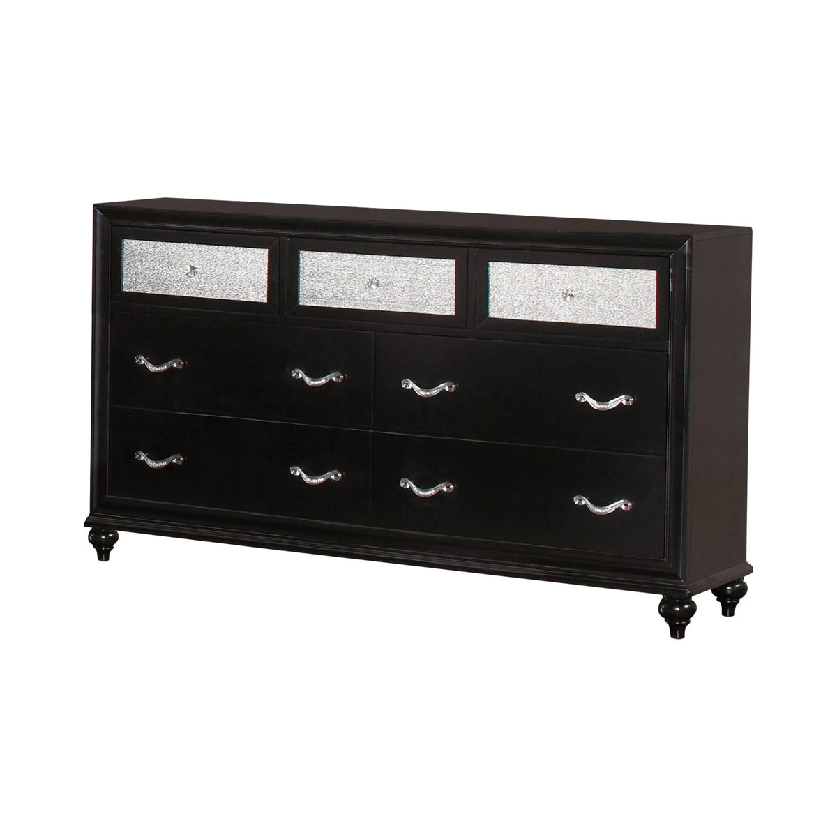 Barzini 7-Drawer Rectangular Dresser Black - 200893 Pie's Variety Store