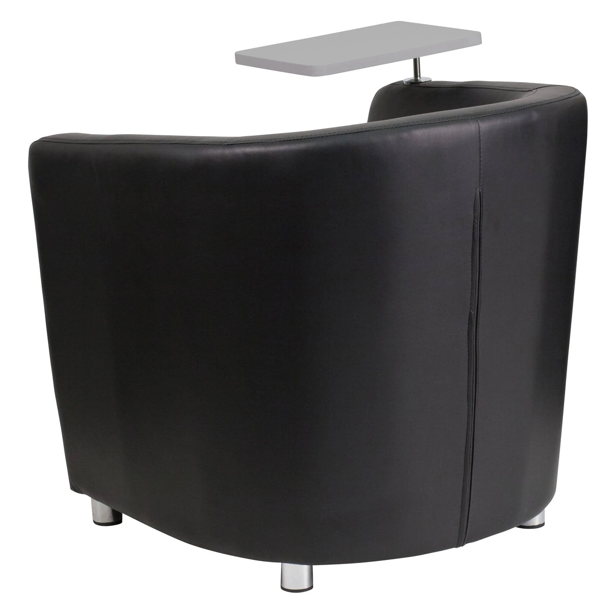 Black LeatherSoft Guest Chair with Tablet Arm