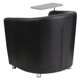 Black LeatherSoft Guest Chair with Tablet Arm