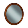San Mateo Round Mirror Desert Teak - 222984 Elegant AccScents
