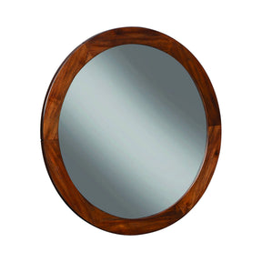 San Mateo Round Mirror Desert Teak - 222984 Elegant AccScents