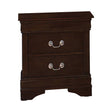 Louis Philippe 2-Drawer Nightstand Cappuccino - 202412 Pie's Variety Store