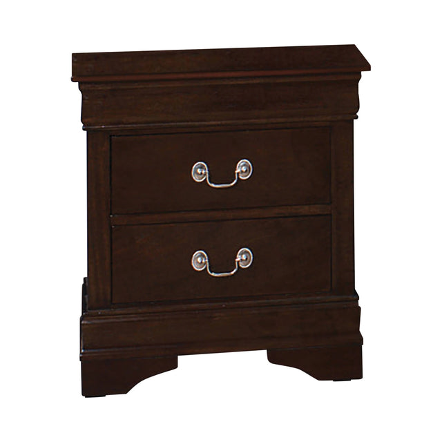 Louis Philippe 2-Drawer Nightstand Cappuccino - 202412 Pie's Variety Store