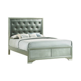 Salford Queen Panel Bed Metallic Sterling And Charcoal Grey - 222721Q Pie's Variety Store