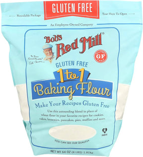 Bobs Red Mill Gluten Free 1 to 1 Baking Flour 4lb Bag - 03997805453 Pie's Variety Store