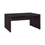 Skylar Computer Desk With Keyboard Drawer Cappuccino 4PC Set - 800901-S3 Pie's Variety Store