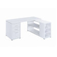 Yvette L-Shape Office Desk White - 800516 Pie's Variety Store