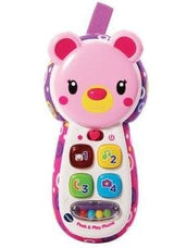 V-TECH  Peek & Play Phone Pink: Have fun pretending to make calls by pressing the buttons and hearing playful songs