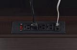 Olsen Lift Top Storage Connect-It Desk Cappuccino - 800117 Pie's Variety Store