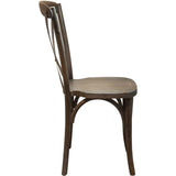 Advantage Dark Driftwood X-Back Chair [X-BACK-BURDRIFT] Pie's Variety Store