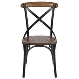 Advantage Dark Driftwood X-Back Chair [X-BACK-BURDRIFT] Pie's Variety Store